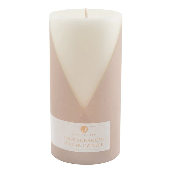 Northern Lights - Unfragranced Pillars - 3x6 - Pure White