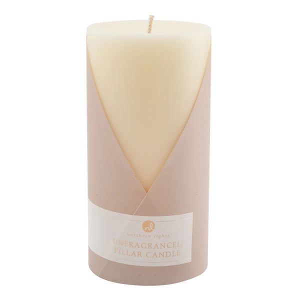 Northern Lights - Unfragranced Pillars - 3x6 - Ivory
